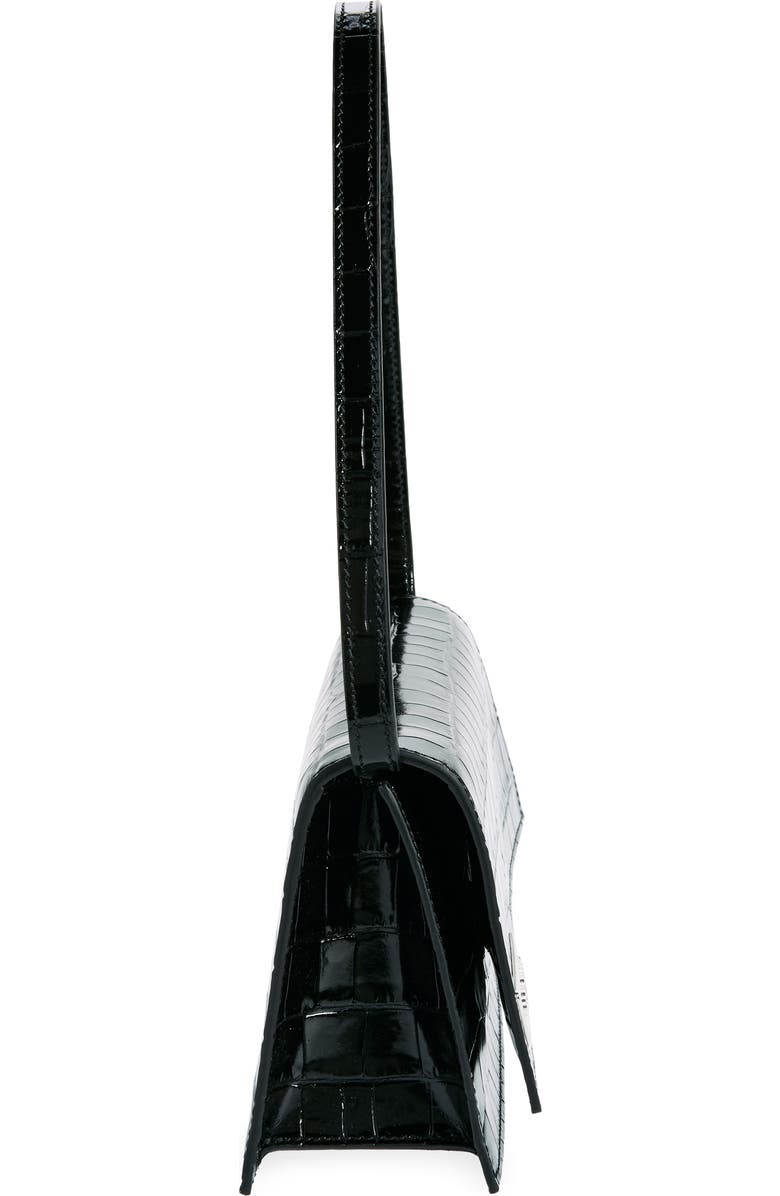 Coperni Mini Folder Croc Embossed Crossbody Bag, Alternate, color,