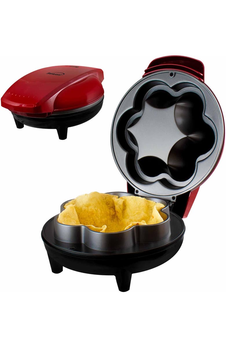 Brentwood Taco Bowl Maker, Main, color, Red