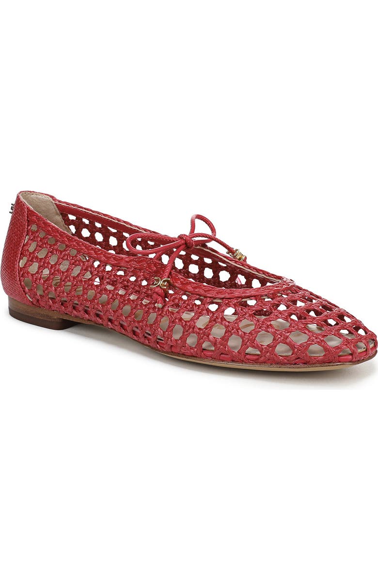 Sam Edelman Marcie Ballet Flat, Main, color, Summer Red