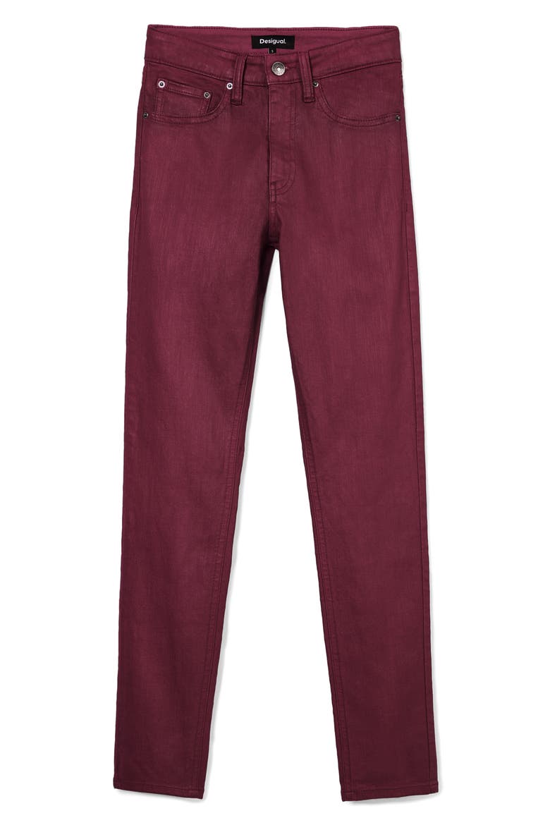 Slim Fit Pants, Alternate, color, RED