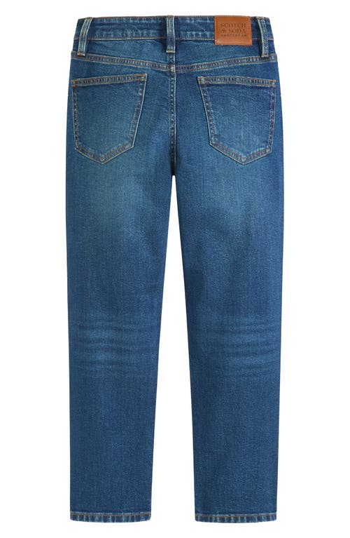 Scotch & Soda Big Boys 5 Pocket Loose Tapered Fit Jean In Blue