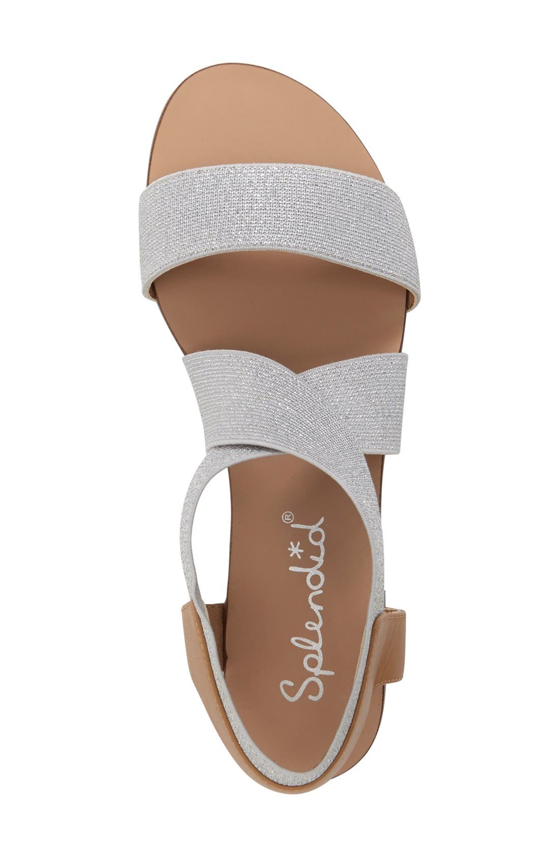 'Cassandra' Sandal, Alternate, color, SILVER