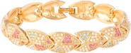Susan Caplan 1980s Vintage D'Orlan Pastel and Faux Pearl Bracelet