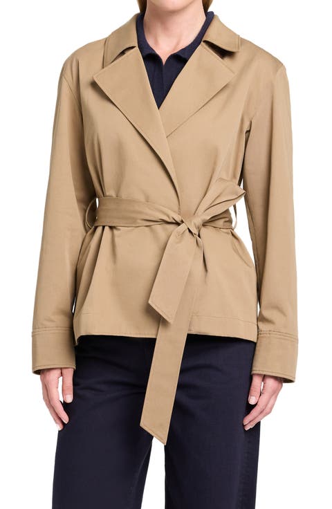 Wrap Me Up Belted Cotton Coat