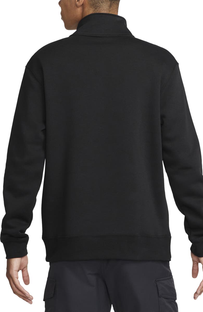 Nike Sportswear Club Half-Zip Pullover, Alternate, color, Black/ Black/ White