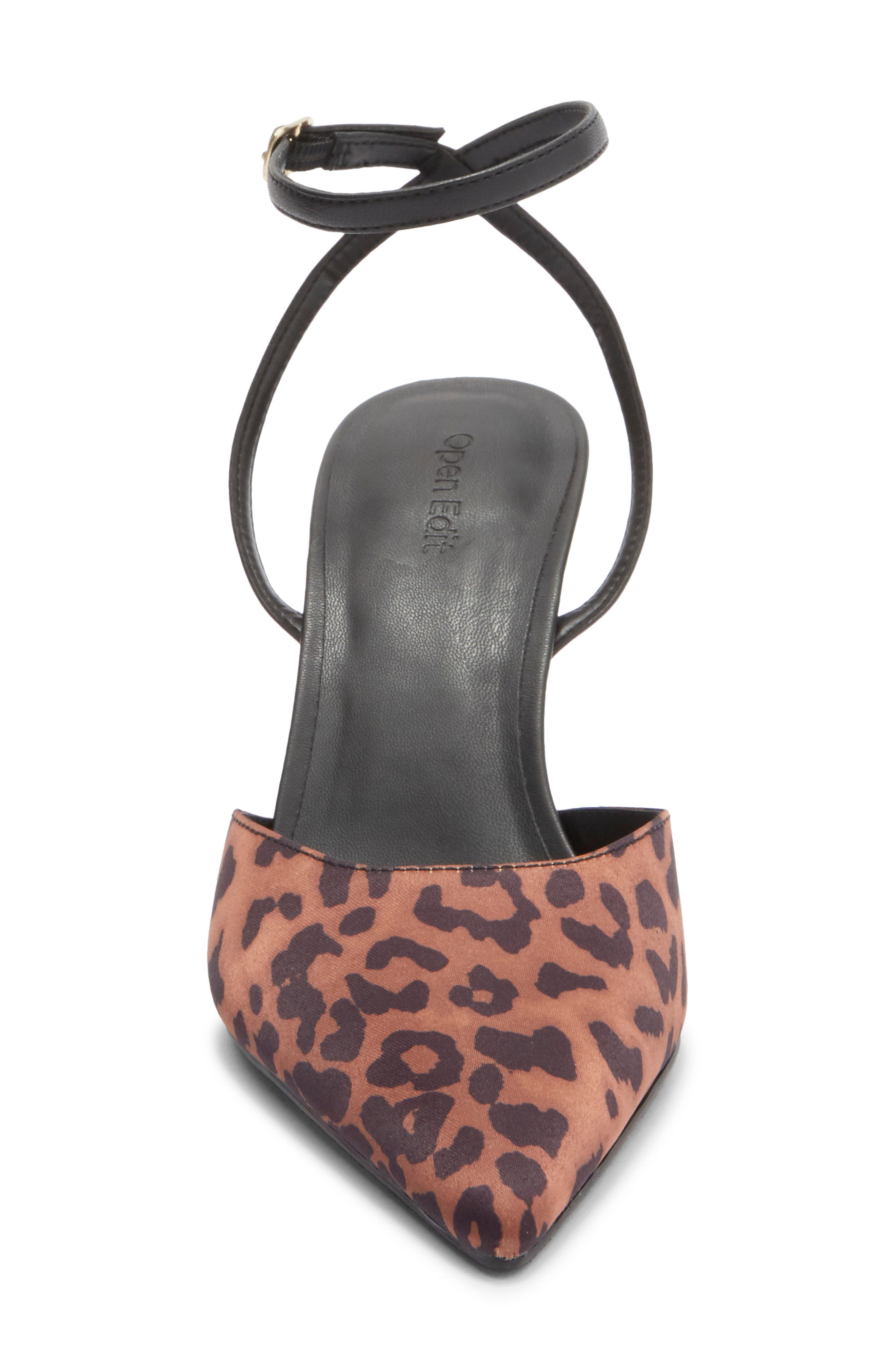 Neesha Ankle Strap Pump, Alternate, color, TAN MULTI LEOPARD