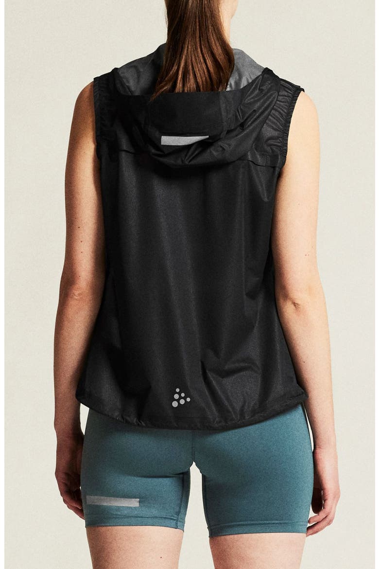 Pro Hydro Lightweight Hooded Vest, Alternate, color, BLACK