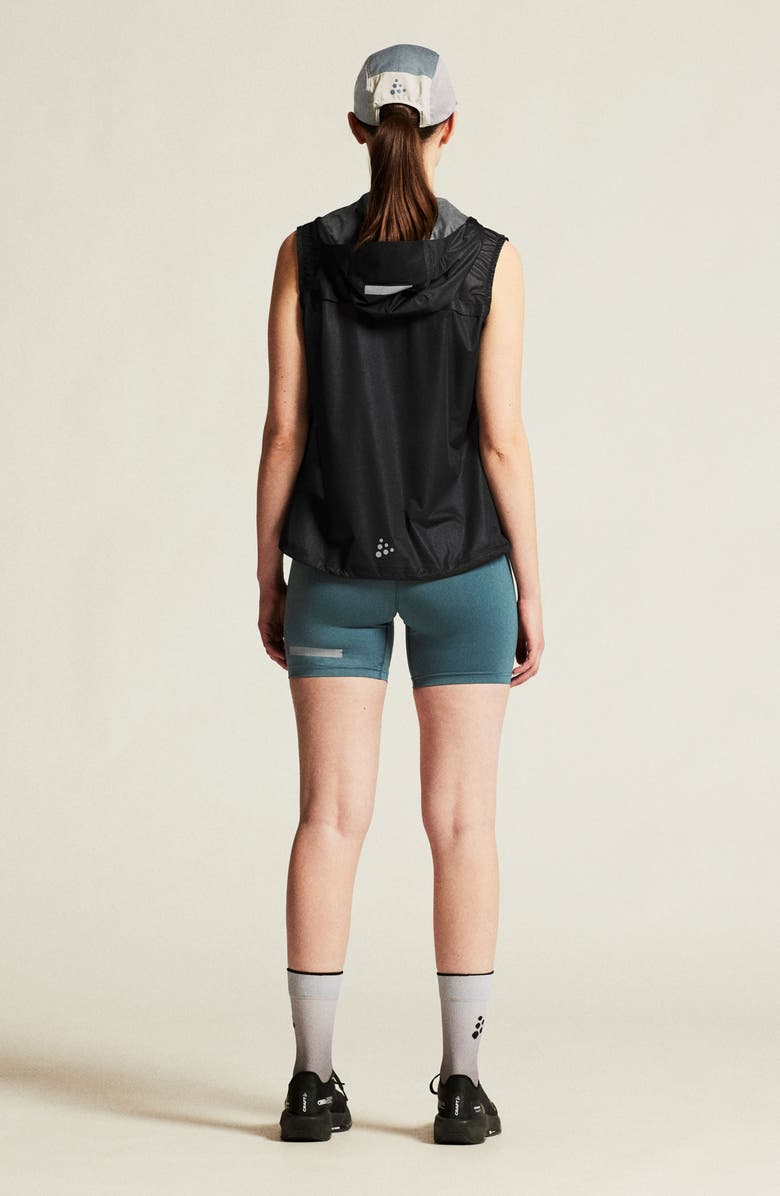 Craft Pro Hydro Lightweight Hooded Vest, Alternate, color, Black