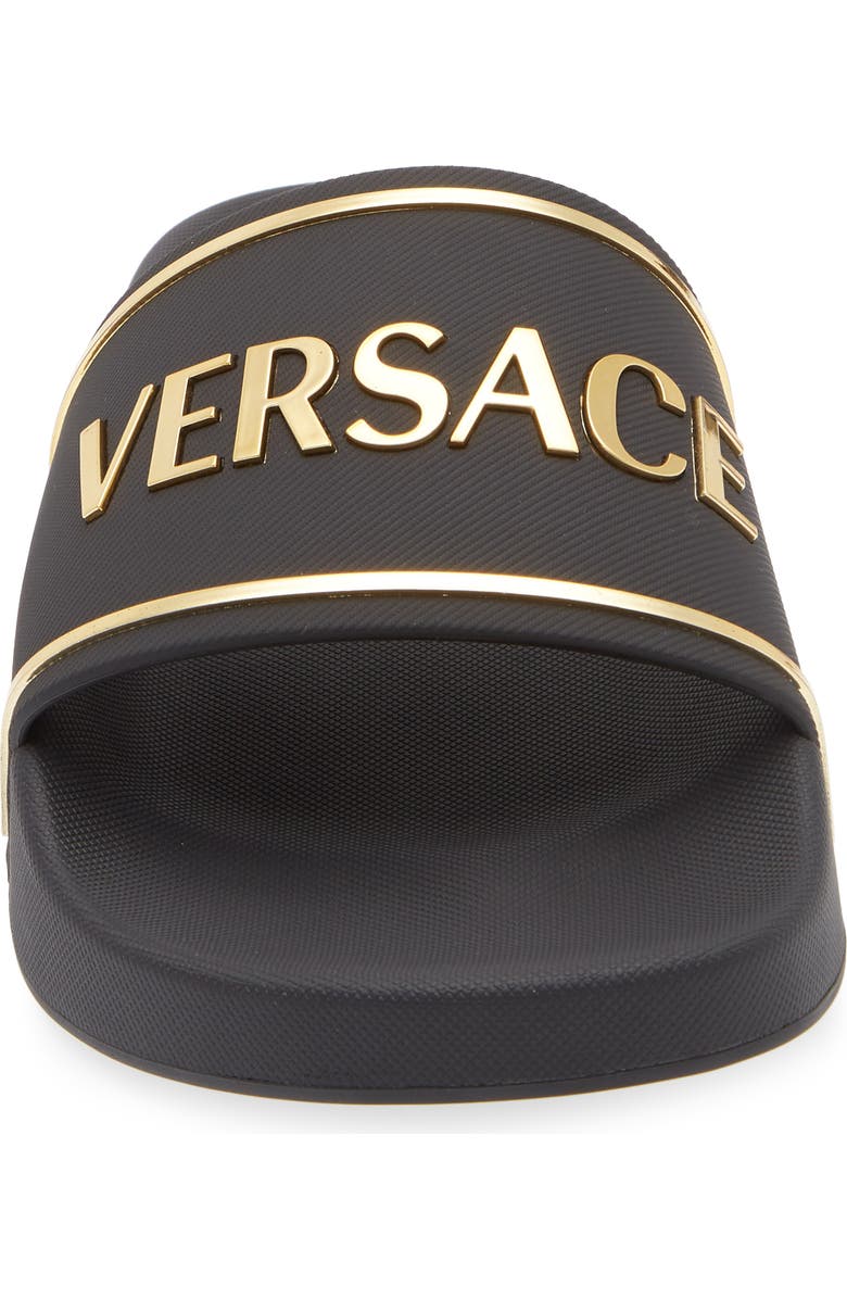 Versace Logo Pool Slide, Alternate, color,