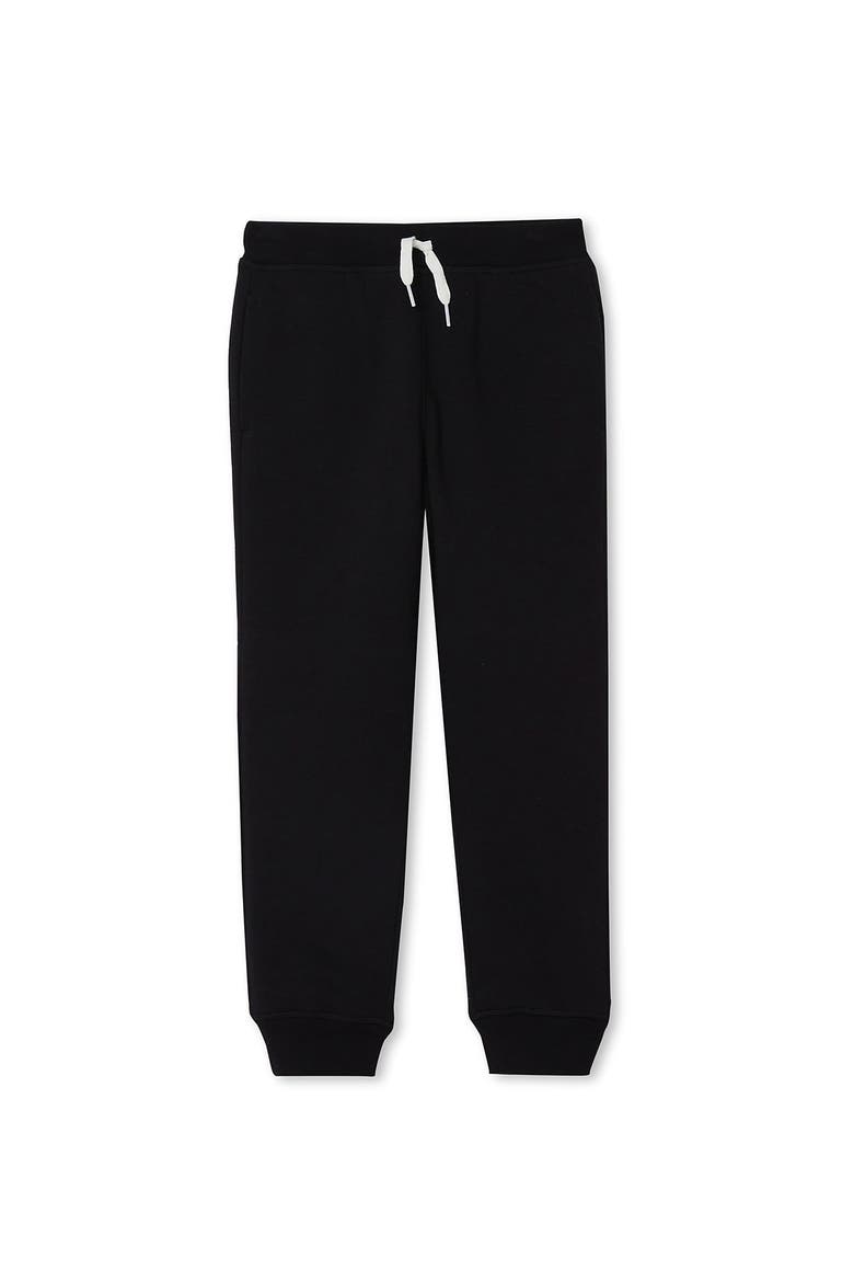 Kids Husky High Pile Fleece Lined Jogger Sweatpants, Main, color, Black