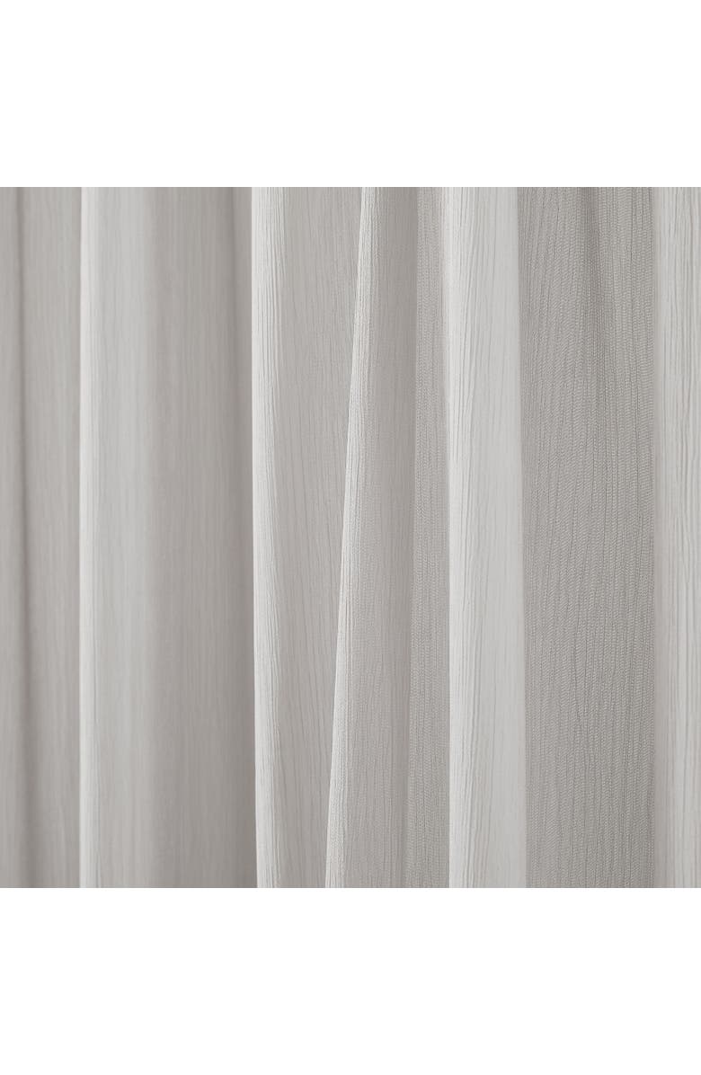 Chuks Collins x Lush Decor Georgette Sheer Window Panel, Alternate, color, Gray