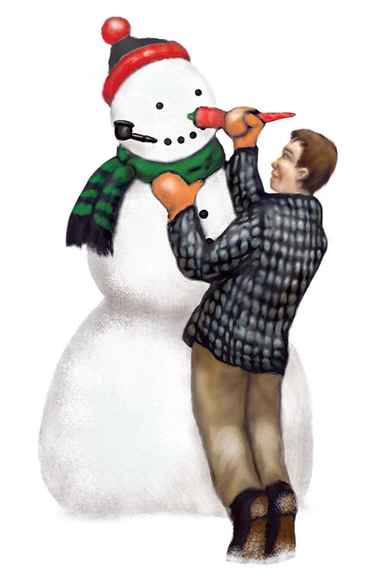 BROOKSTONE Snowman Building Kit, Alternate, color, Black