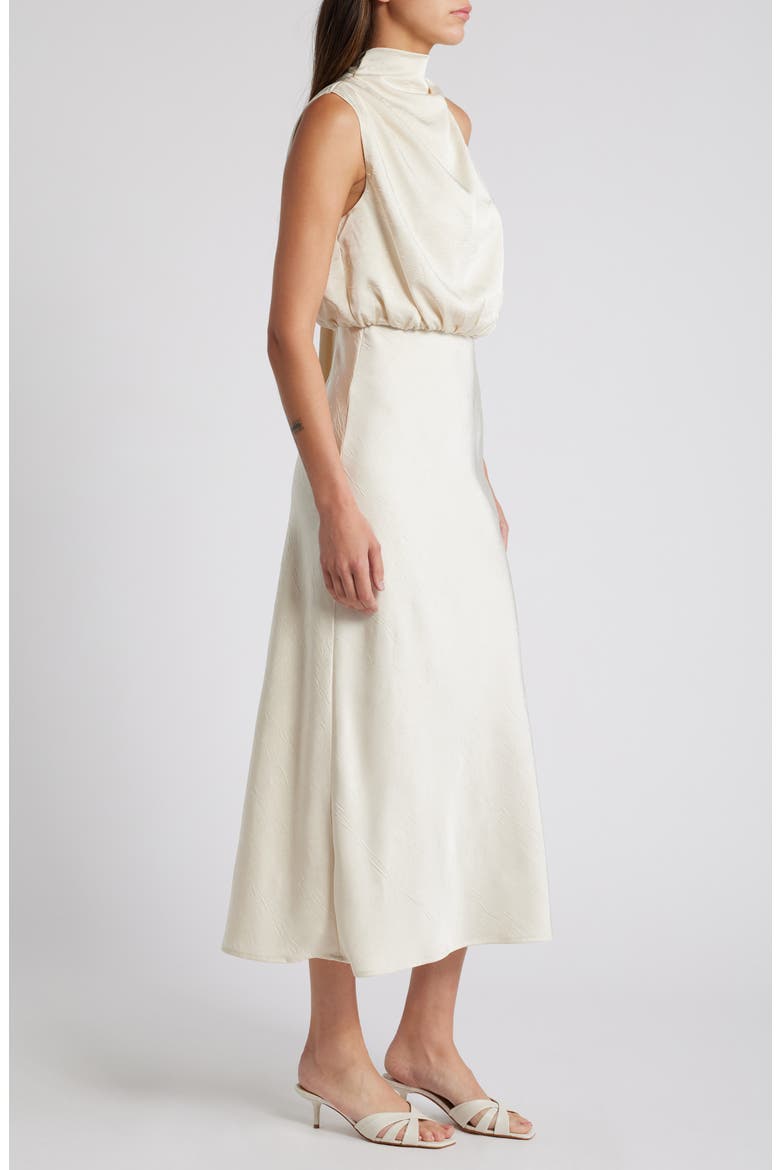 Greta Bias Cut Dress, Alternate, color, CHAMPAGNE IVORY