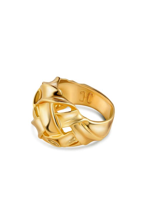 Christina Caruso Woven Ring In 14k Gold