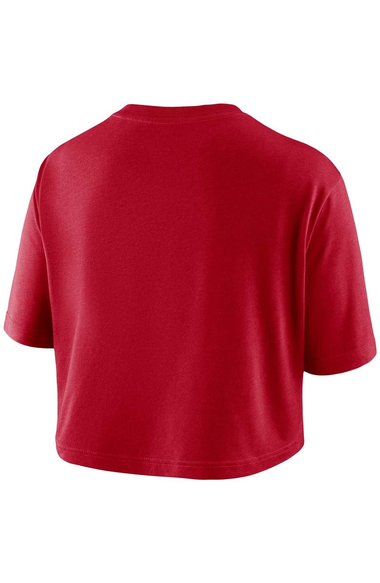 Nike Women's Nike Red Georgia Bulldogs Wordmark Cropped T-Shirt, Alternate, color, Red