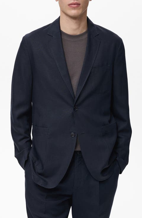 Slim Fit Lyocell & Linen Suit Jacket