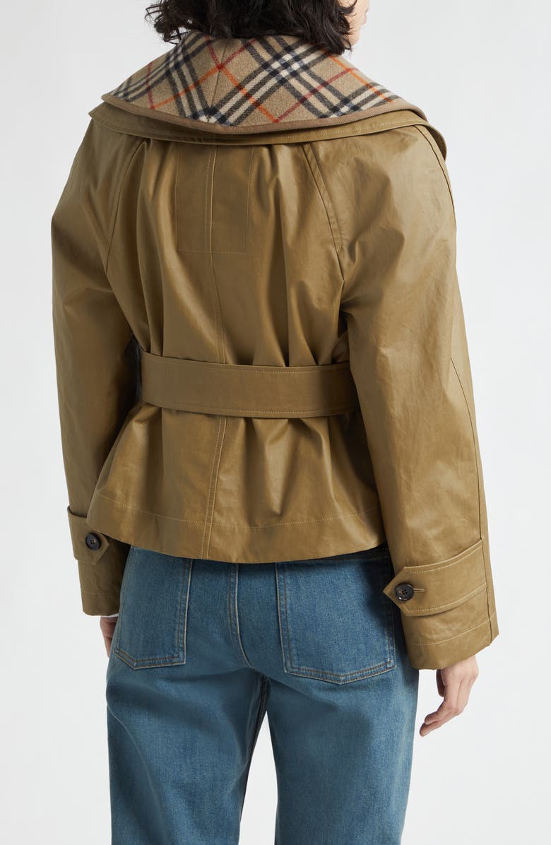 Burberry Carlton Two-Piece Wrap Jacket, Alternate, color, Lichen Beige