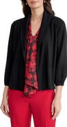 KASPER Turn Back Collar Cardigan