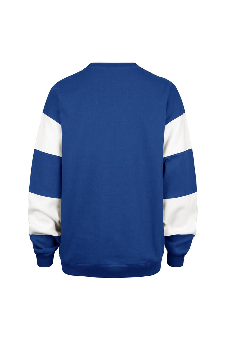 Women's '47 Blue Tampa Bay Lightning Eephus Barred Pullover Sweatshirt, Alternate, color, Blue