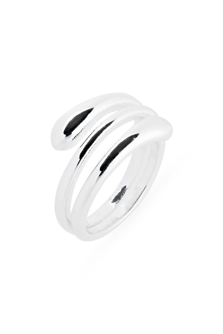 Coil Wrap Ring, Main, color, SILVER