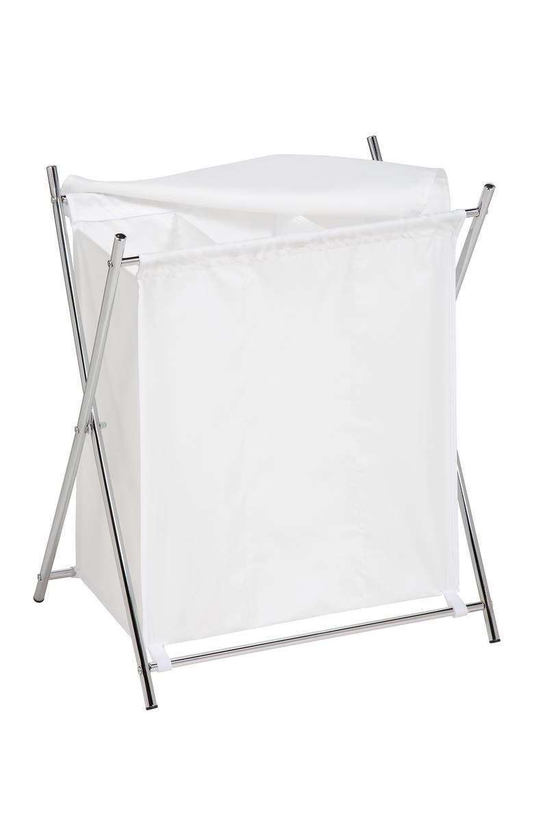 HONEY-CAN-DO Folding Triple Compartment Laundry Sorter, Main, color,
