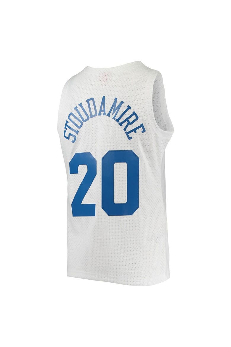 Men's Mitchell & Ness Damon Stoudamire White Toronto Raptors 1996/97 Hardwood Classics Swingman Jersey, Alternate, color, White