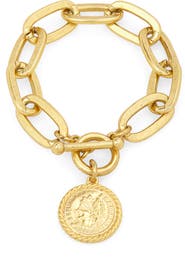 Karine Sultan Coin Charm Bracelet