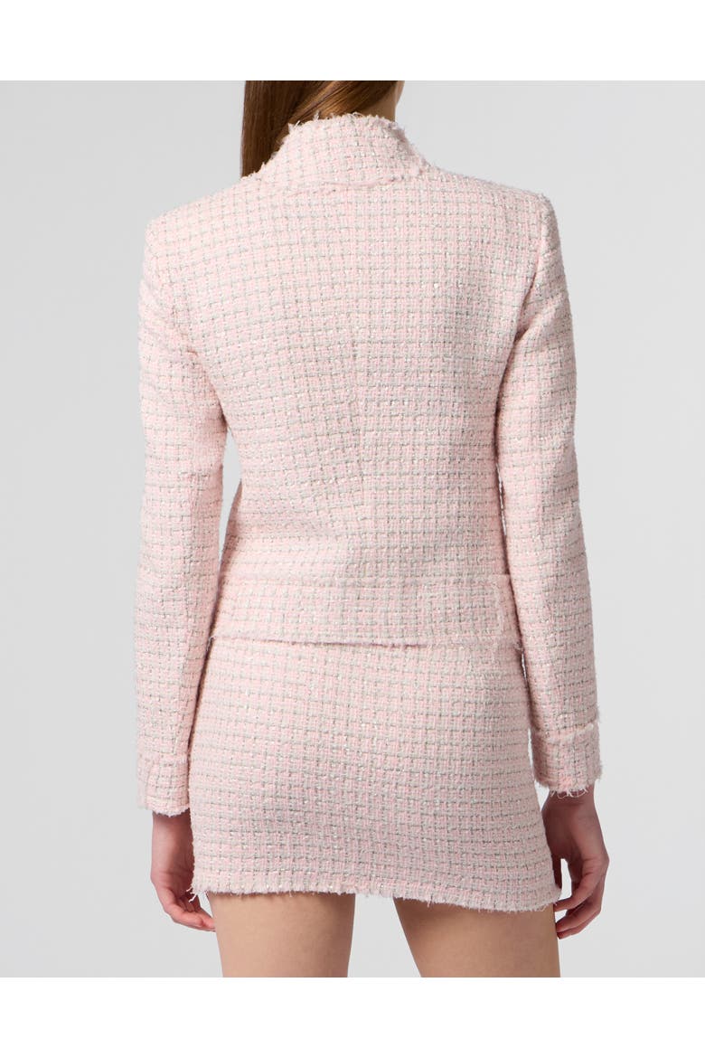 Tweed Jacket Crystals Women, Alternate, color, rose/pink