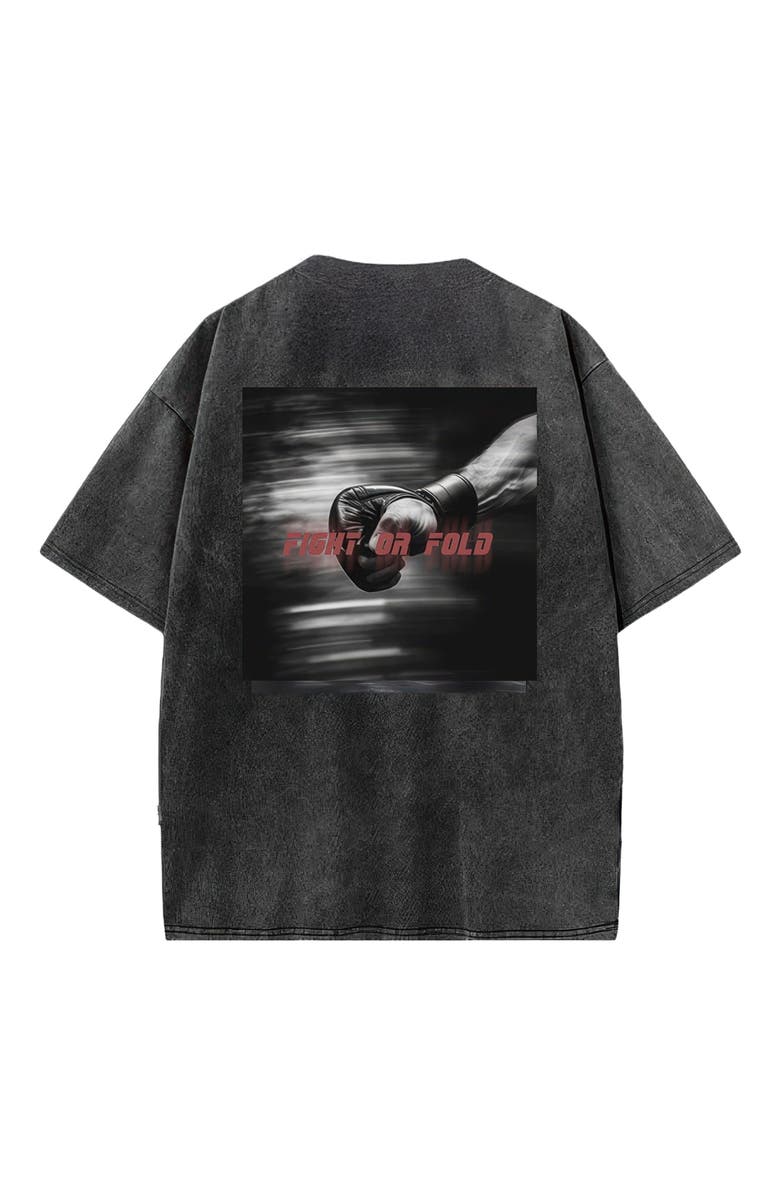Blvck x UFC Acid Wash Tee, Alternate, color, Gray