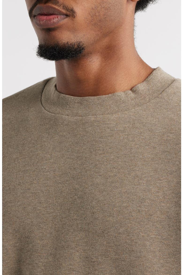 Classic Fit Fleece Crewneck Sweatshirt, Alternate, color, HOMESTEAD HEATHER