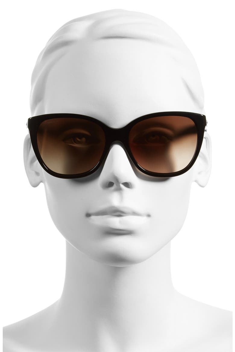 Rock Icons 57mm Sunglasses, Alternate, color, BLACK