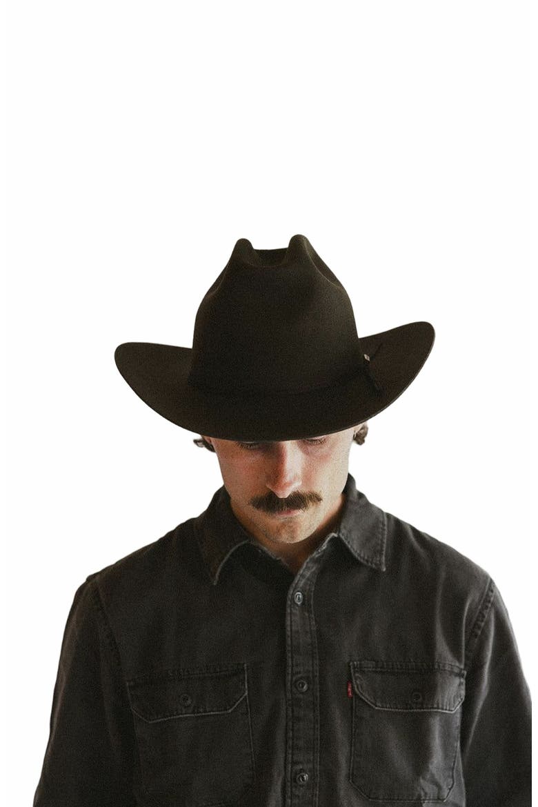 Butler County Retro Western Hat, Alternate, color, Hickory