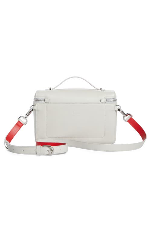 Christian Louboutin Kypipouch Leather Top Handle Bag In Albatre