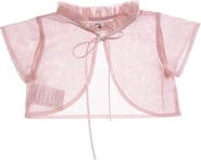 Tulleen Mesh Ruffle Cardigan