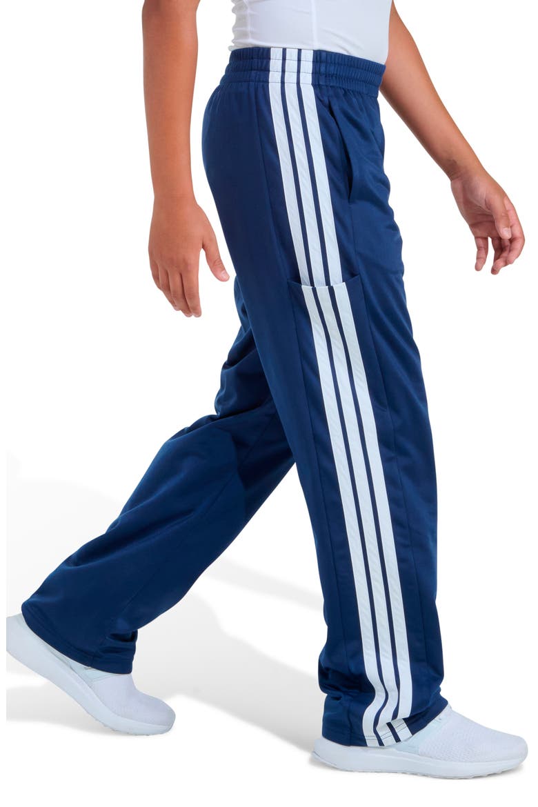 Kids' 3-Stripes Tricot Track Pants, Alternate, color, DARK BLUE