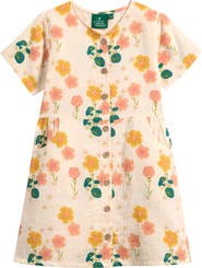 Little Green Radicals Kids' Flora Short Sleeve Dress