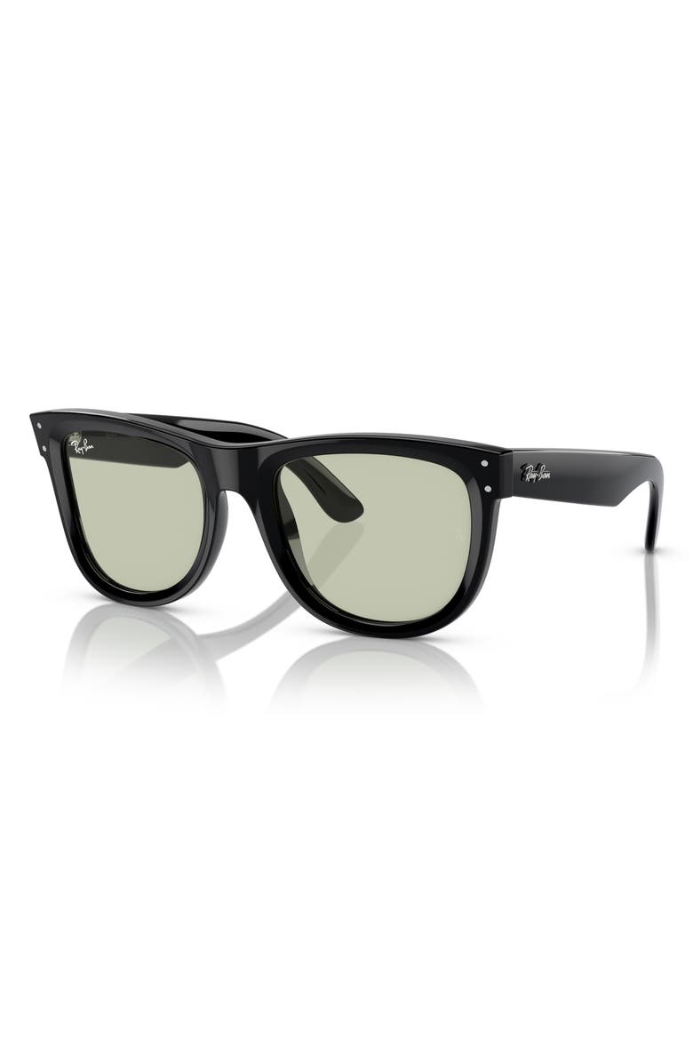 Ray-Ban Wayfarer Reverse 53mm Square Sunglasses, Main, color, Black