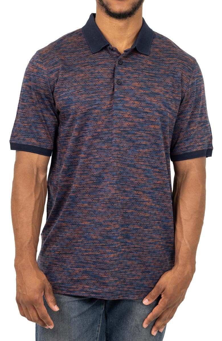 VELLAPAIS Rudis Perforated Knit Polo, Main, color,
