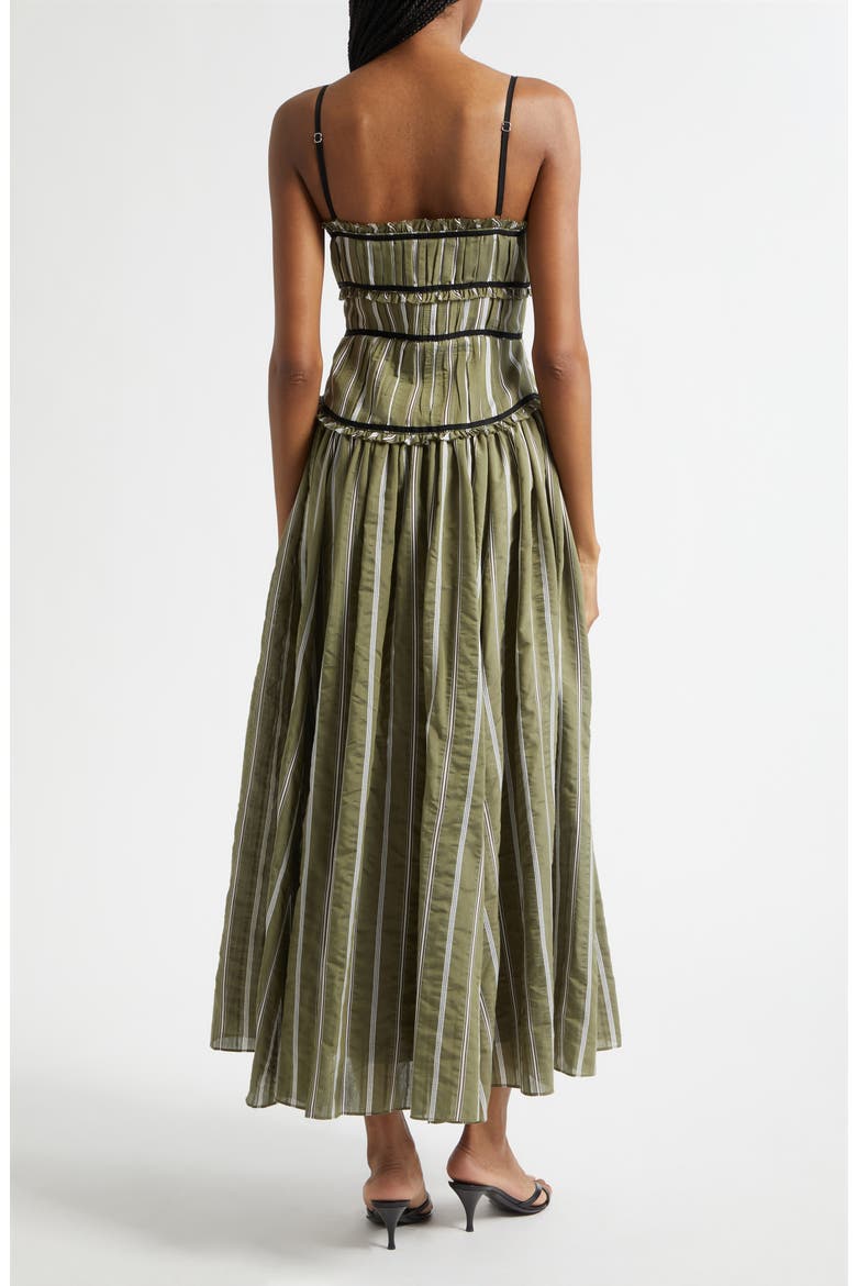 Celia Maxi Dress, Alternate, color, OLIVE NOIR
