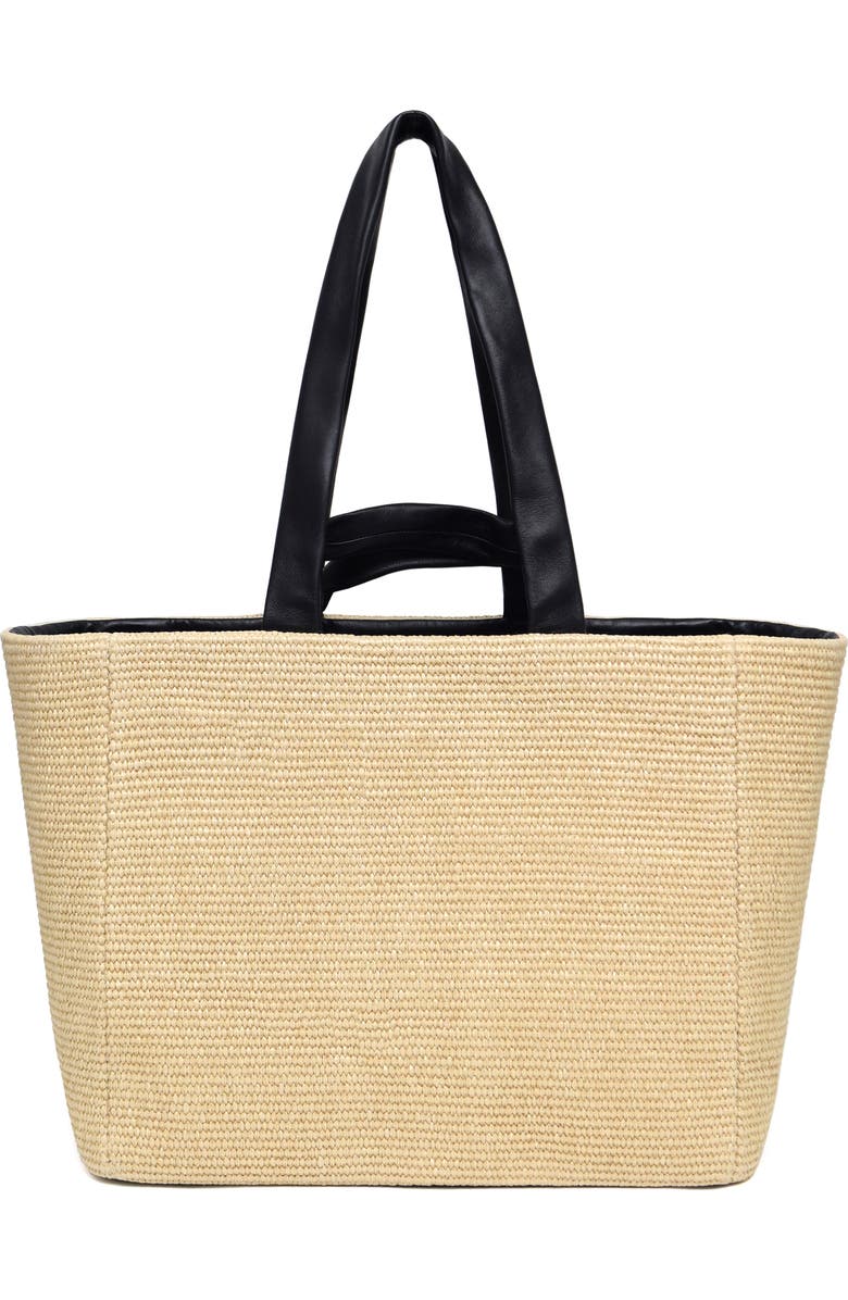 Thacker Gill Woven Straw Tote, Main, color, Natural / Black