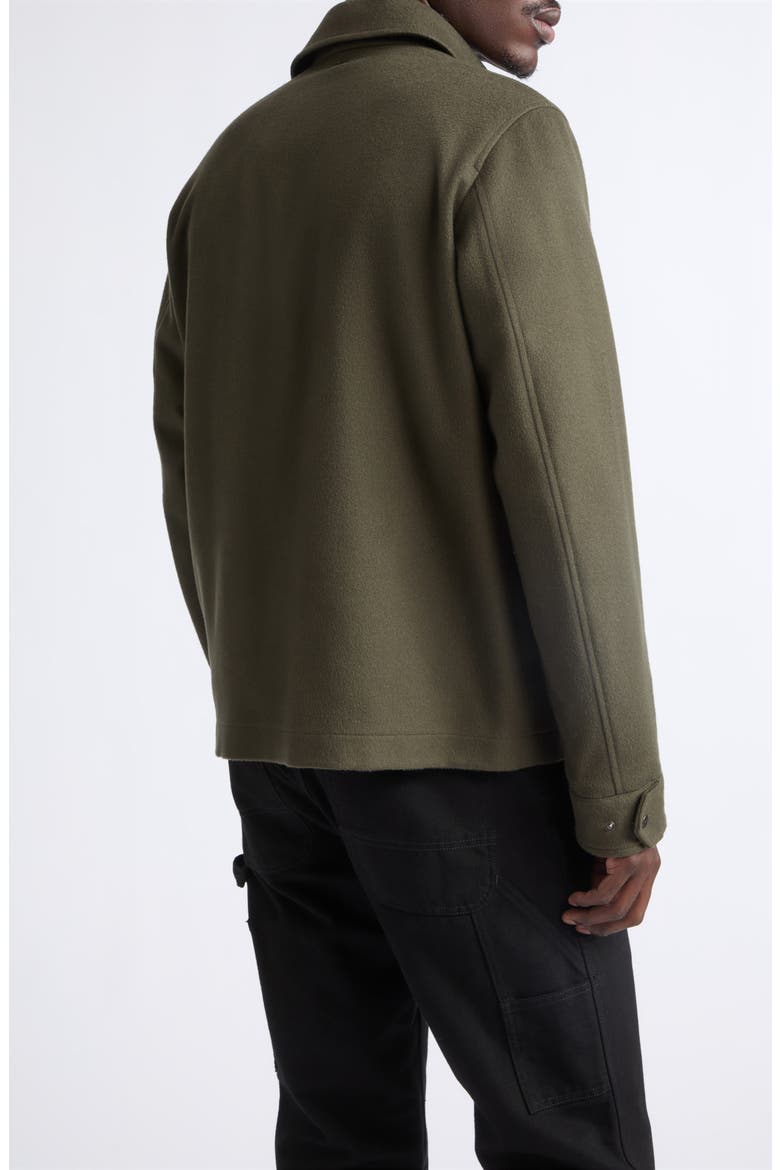 Wool & Cashmere Shirt Jacket, Alternate, color, 7780 ARMY GREEN