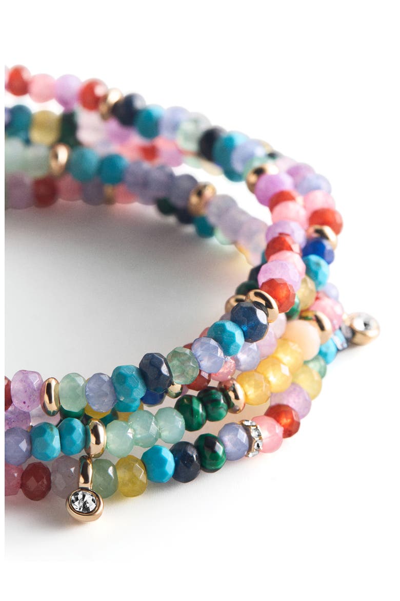 Indya Semi-Precious Layered Bracelet Set, Alternate, color, MULTI