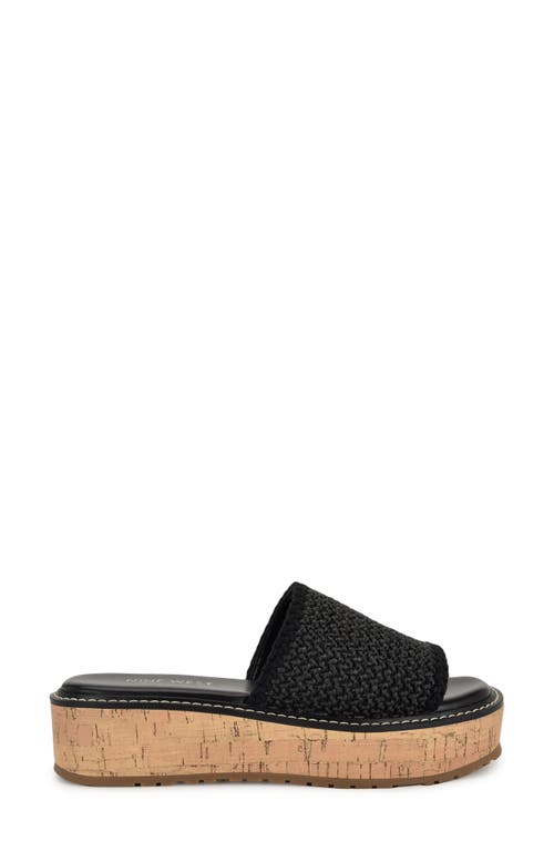 NINE WEST NINE WEST KELLER PLATFORM SLIDE SANDAL