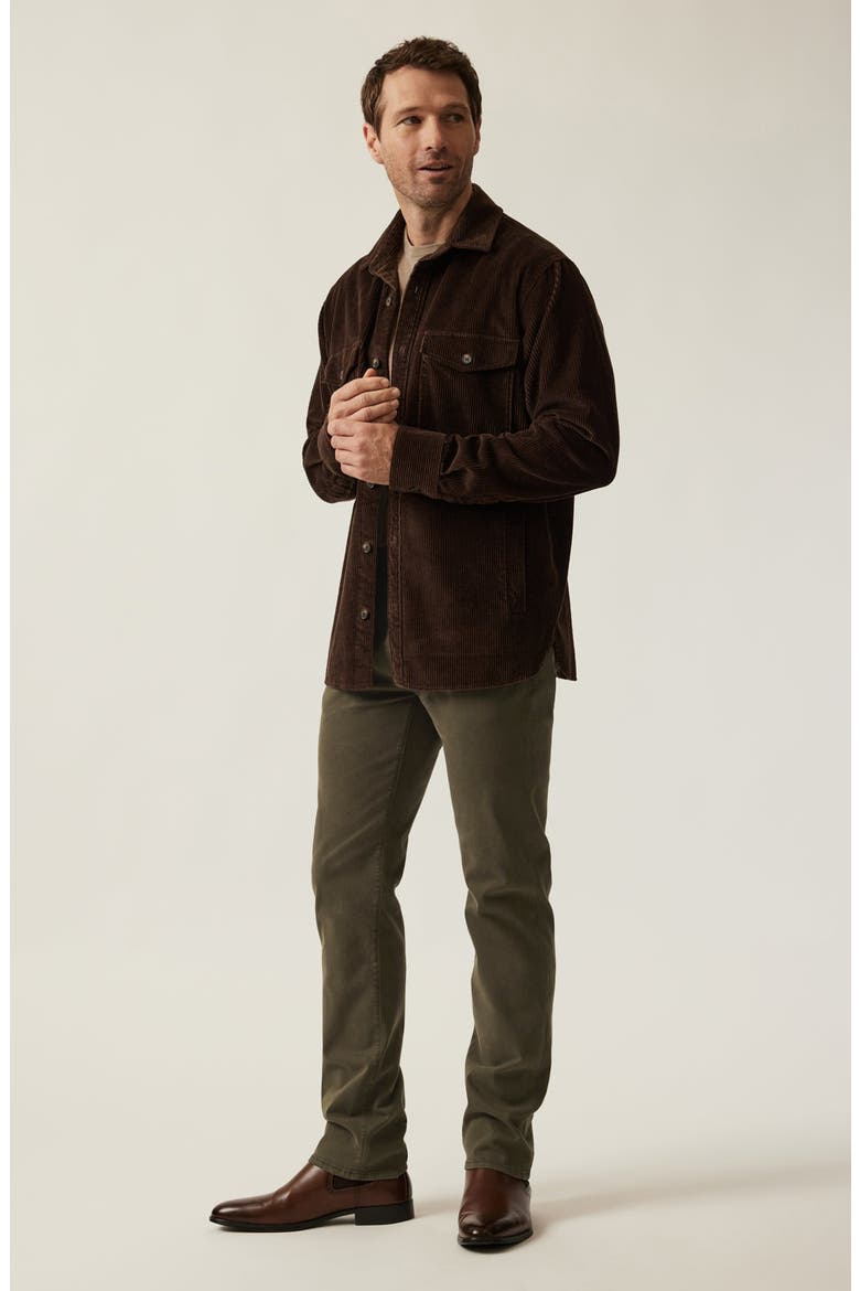 Corduroy Overshirt, Alternate, color, CHOCOLATE BROWN