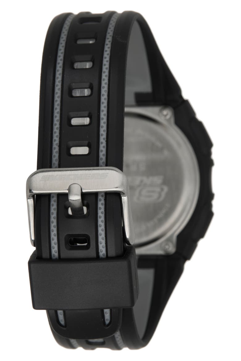 El Porto Sport Digital Watch, 46mm, Alternate, color, BLACK