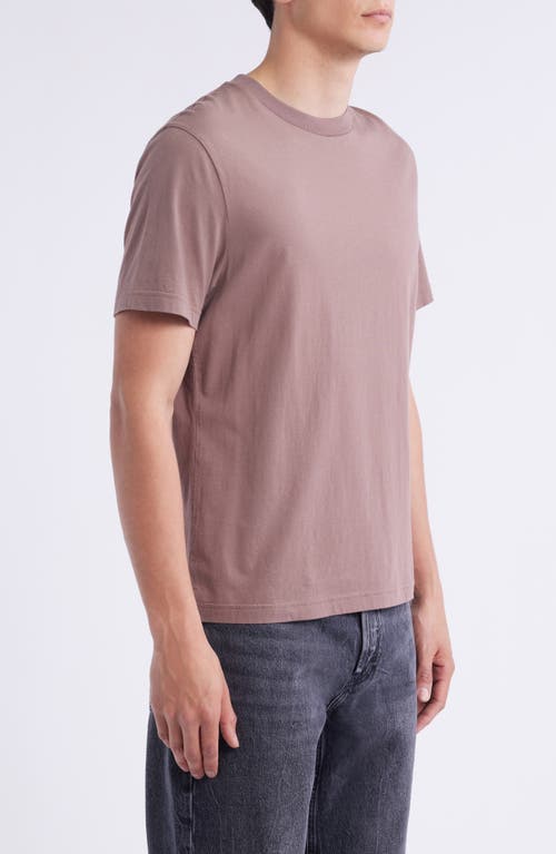 Frame Short Sleeve Light Cotton Tee In Pink