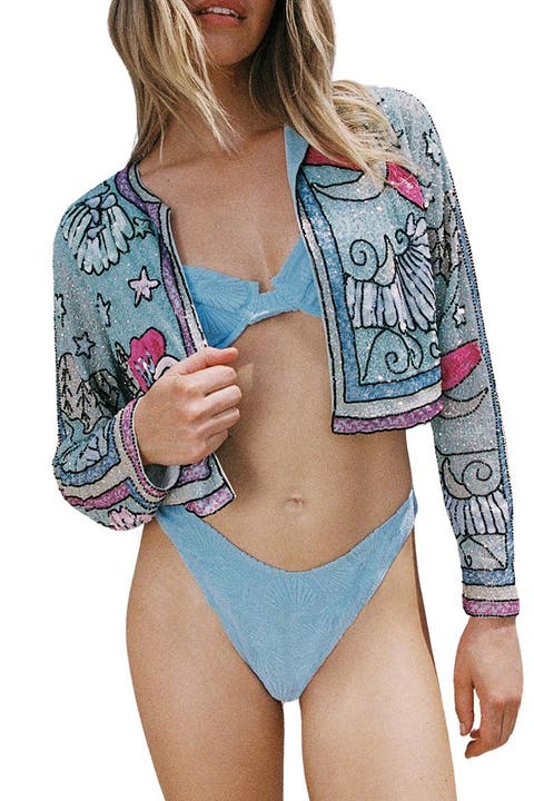 Celestial Placement Beaded Jacket