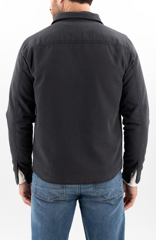 Devil-dog Dungarees Insulated Cotton Canvas Deck Jacket In Black