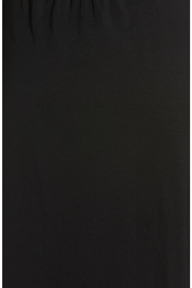 Iconic Short Robe, Alternate, color, BLACK