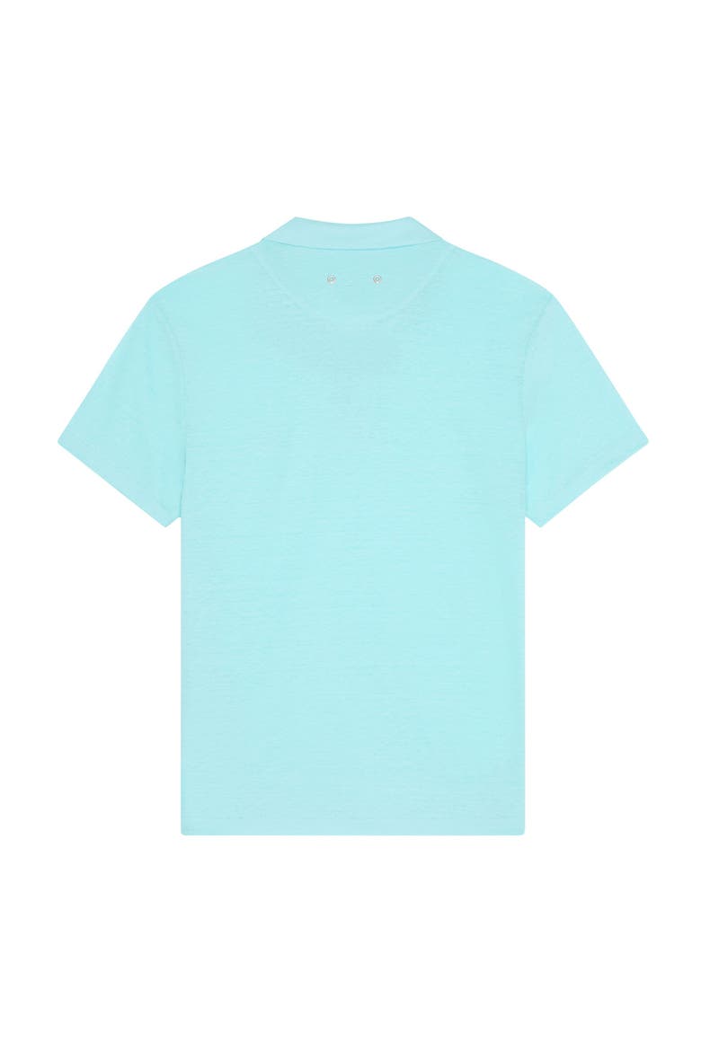 Men's Solid Linen Jersey Polo, Alternate, color, Oxygen